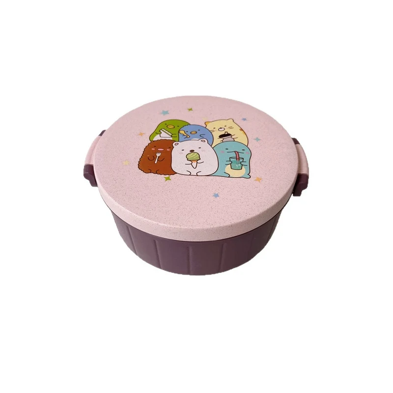 Fun Animal Print Bento Bowl with Cutlery Set