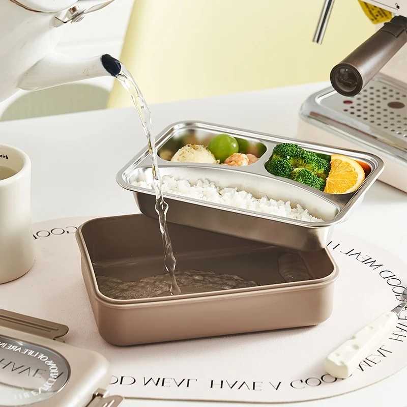 Multi-Compartment Stainless Steel Meal Prep Container