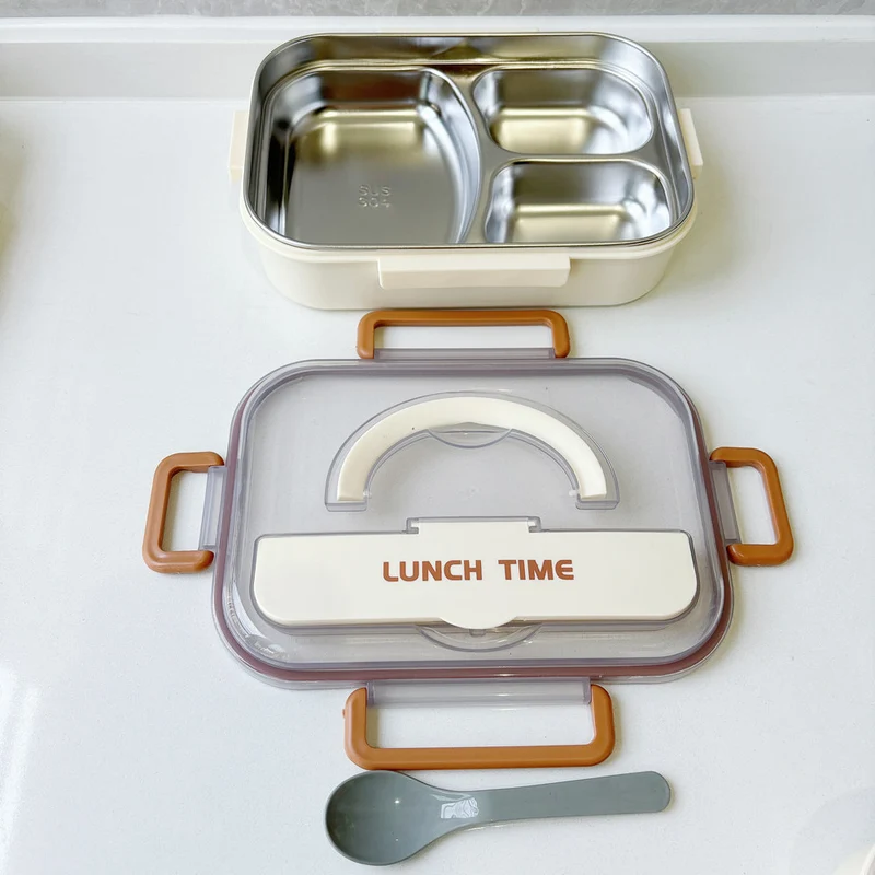 Multi-Compartment Stainless Steel Meal Prep Box