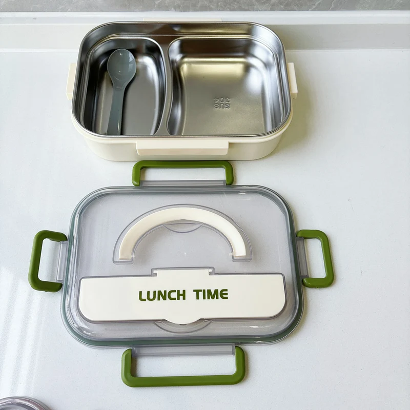 Multi-Compartment Stainless Steel Meal Prep Box