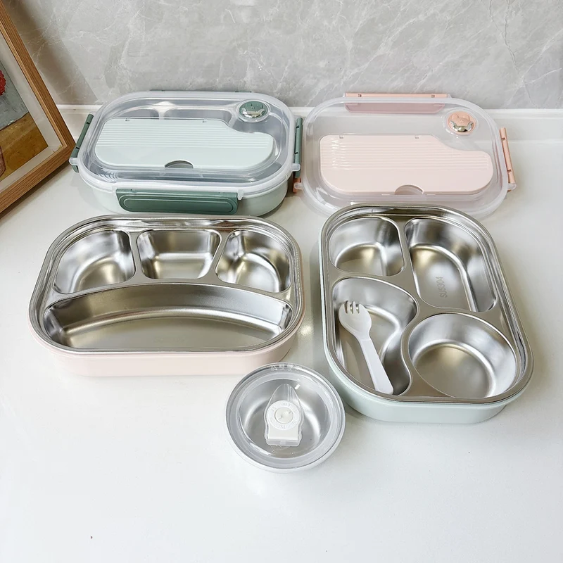 Multi-Compartment Stainless Steel Lunch Box