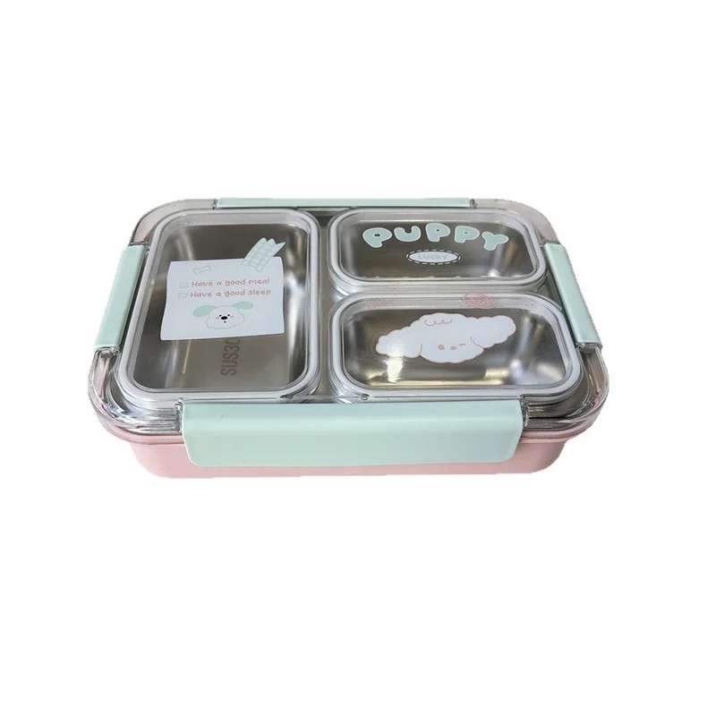 Multi-Compartment Lunch Box with Utensils