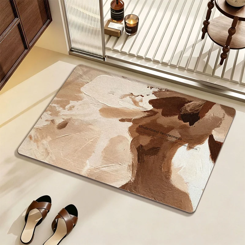 Artistic Abstract Bath Mat