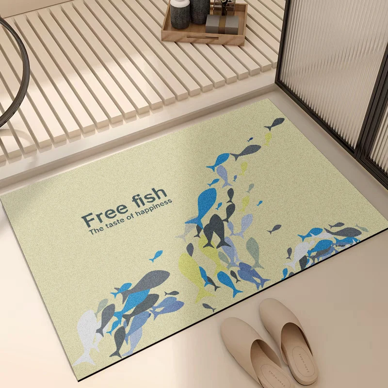 Soft Floral Bath Rug