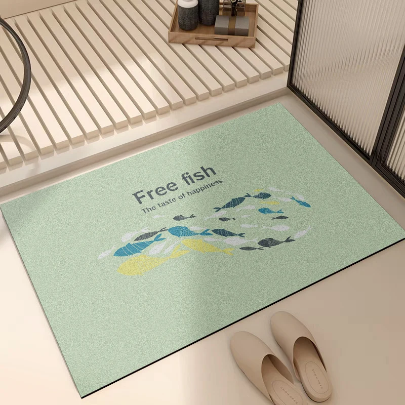 Soft Floral Bath Rug