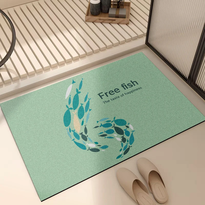 Soft Floral Bath Rug