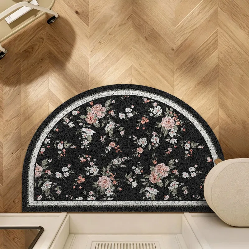 Floral Pattern Area Mat