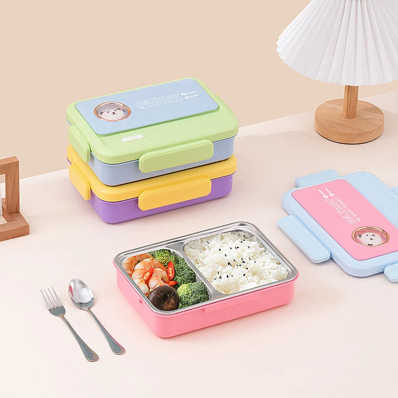 Stainless Steel Multi-Compartment Lunch Box