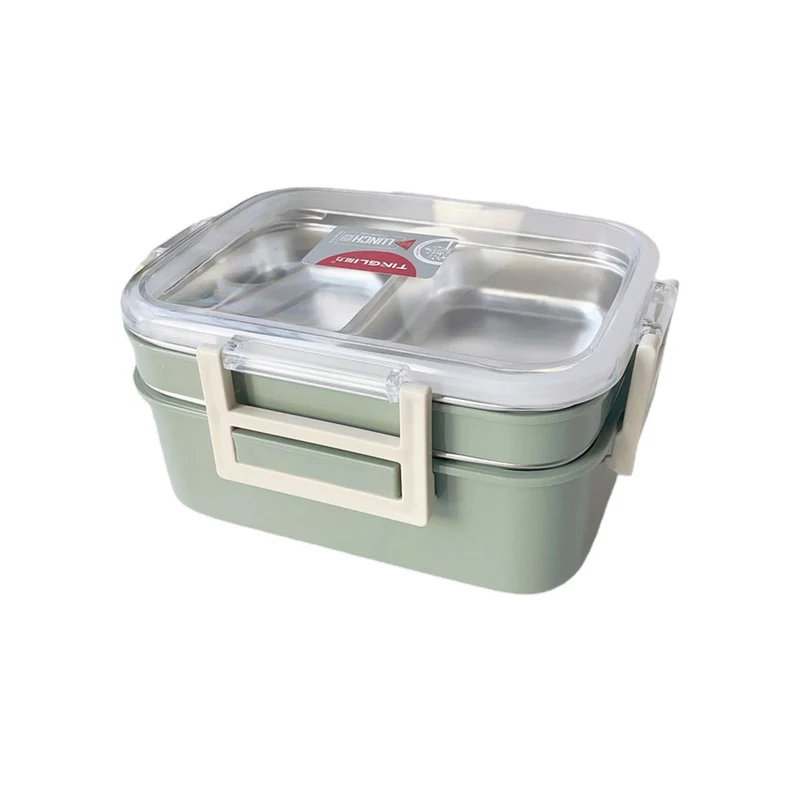 Dual-Compartment Insulated Lunch Box