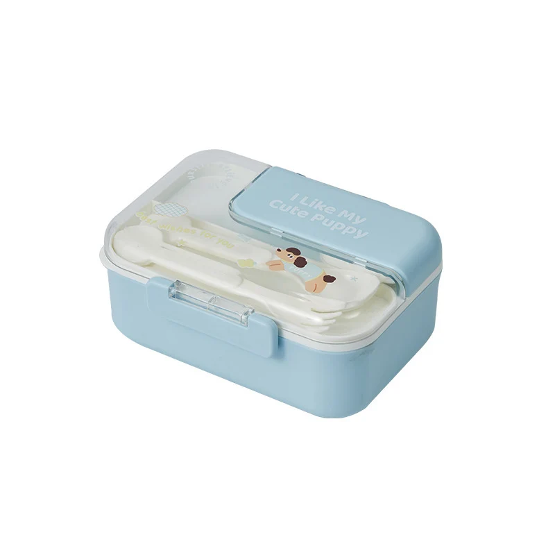Cute Themed Lunch Box with Utensils