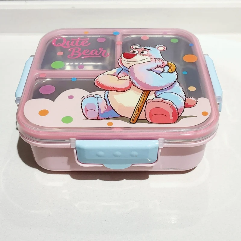 Cute Cartoon-Themed Multi-Compartment Lunch Box