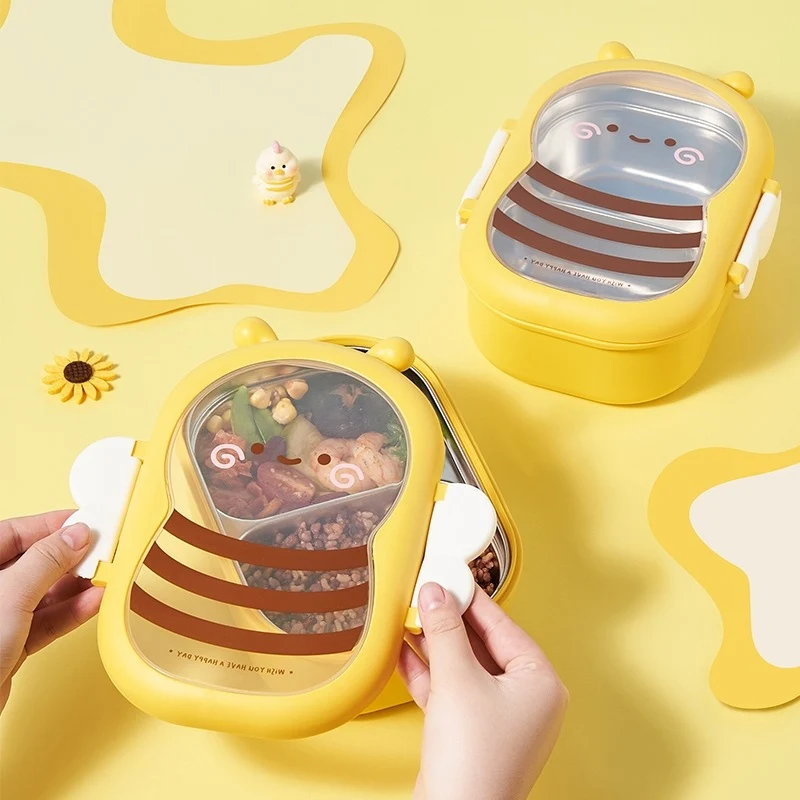 Cute Bee-Themed Snack Storage Box