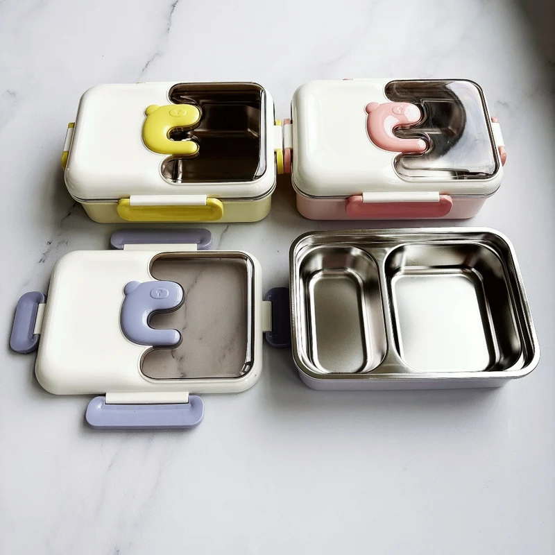 Cute Bear-Themed Lunch Box