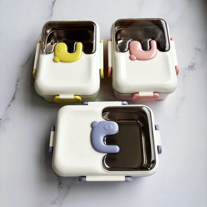 Cute Bear-Themed Lunch Box