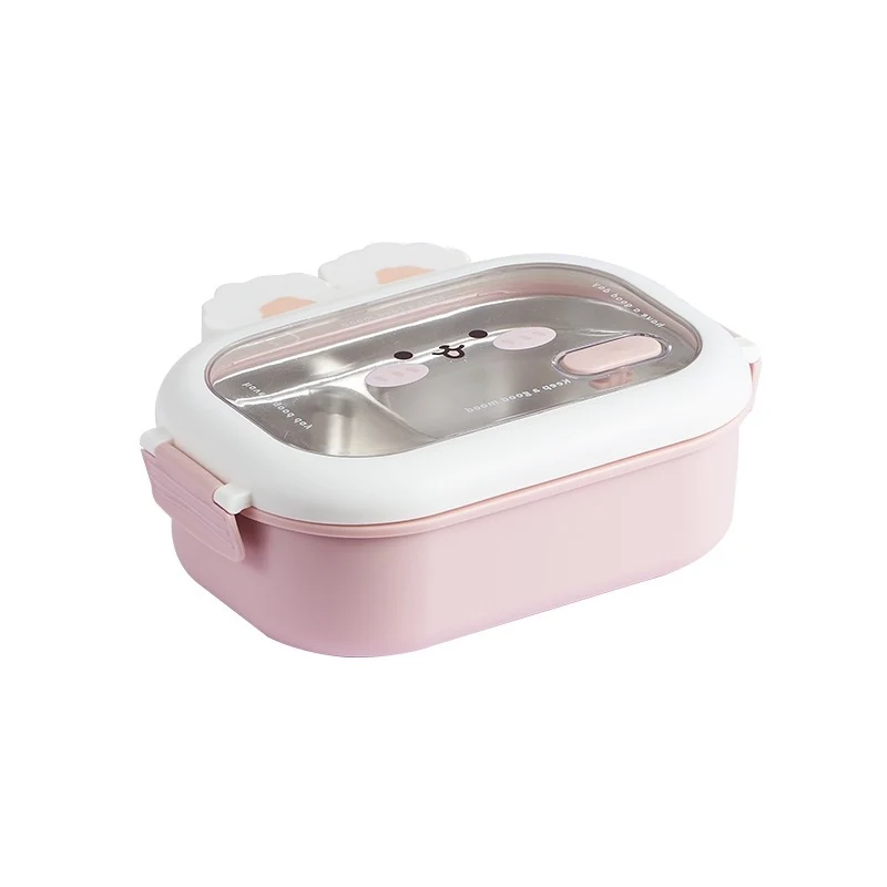 Cute Animal-Themed Multi-Compartment Lunch Container