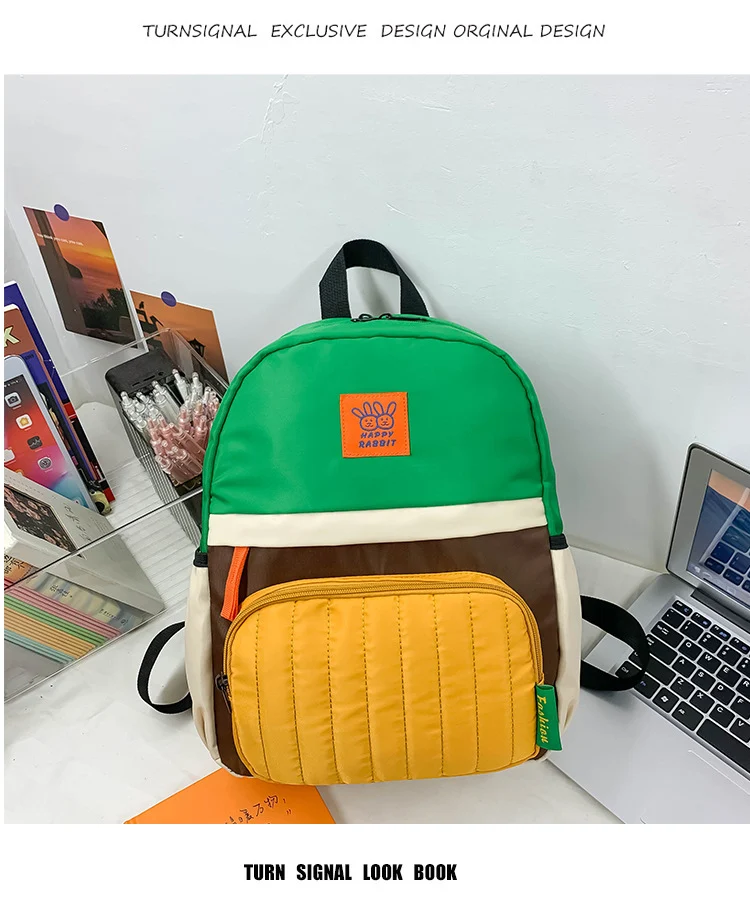 Farbe-Block Lässiger Rucksack Karnz
