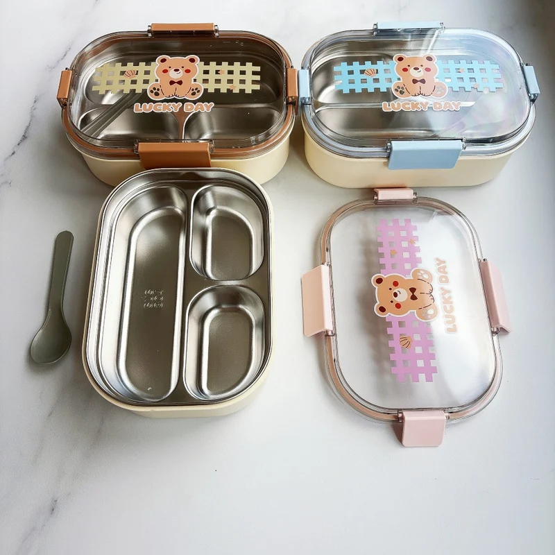 Bear-Themed Stackable Food Storage Container