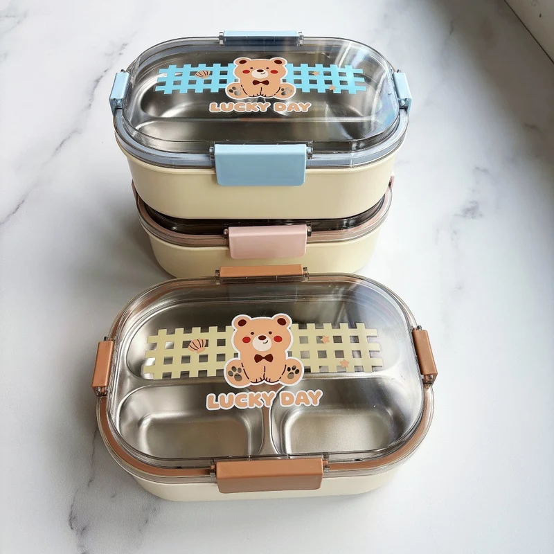 Bear-Themed Stackable Food Storage Container