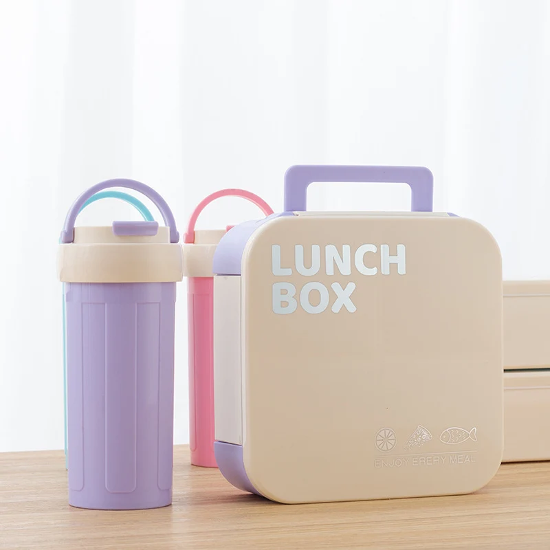 Insulated Lunch Box Set with Water Bottle