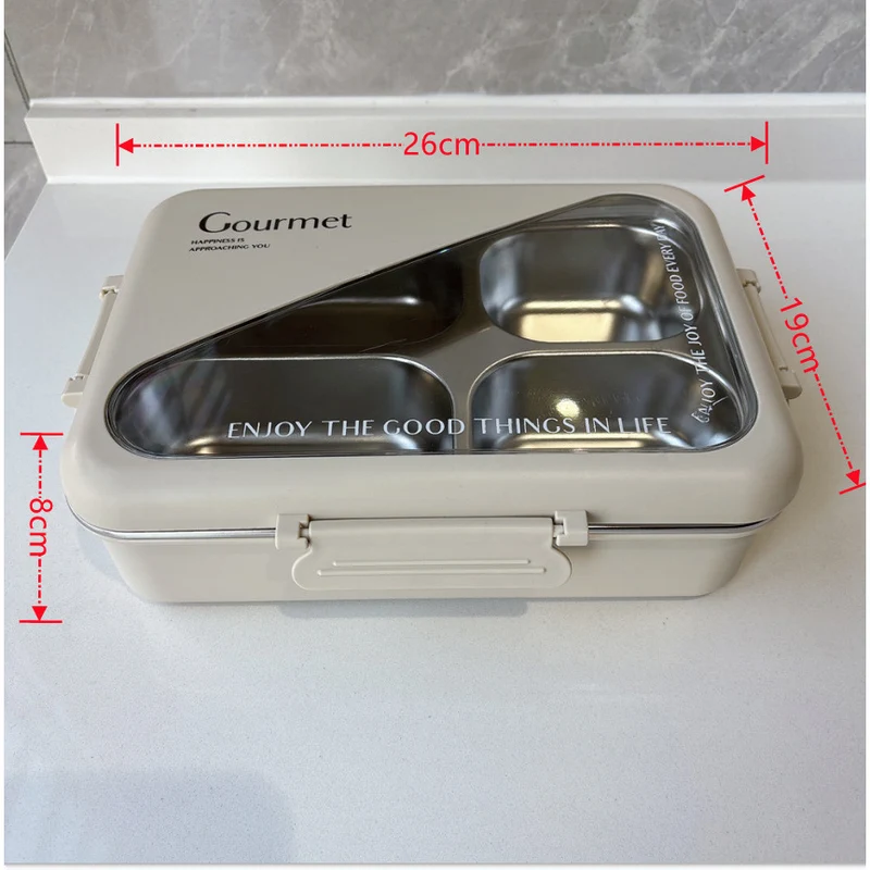 Stainless Steel Multi-Compartment Lunch Box