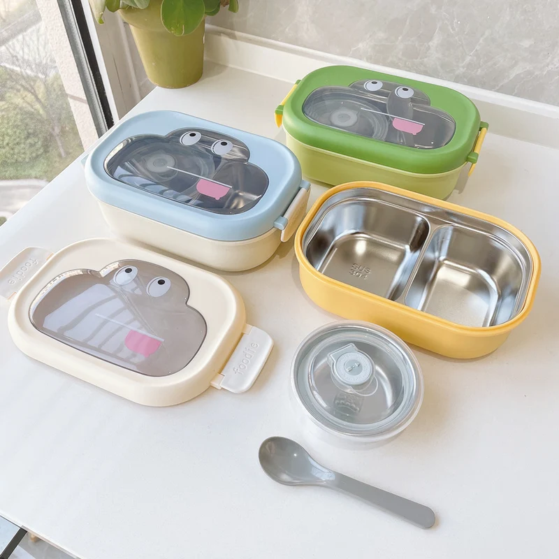 Playful Multi-Compartment Bento Lunch Box