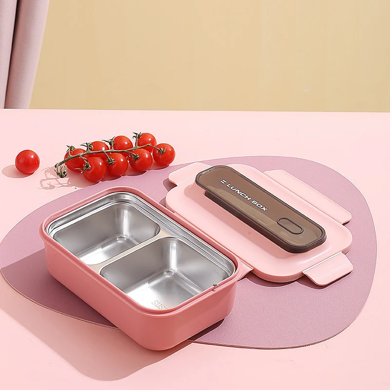 Versatile Leak-Proof Bento Lunch Box with Built-In Utensil Set