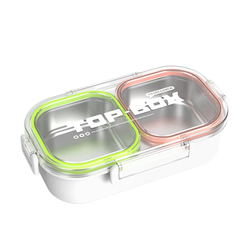 Triple-Compartment Food Storage Container