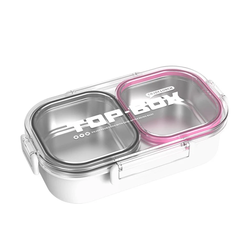 Triple-Compartment Food Storage Container