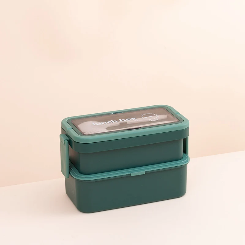 Stackable Multi-Compartment Lunch Box with Airtight Seal