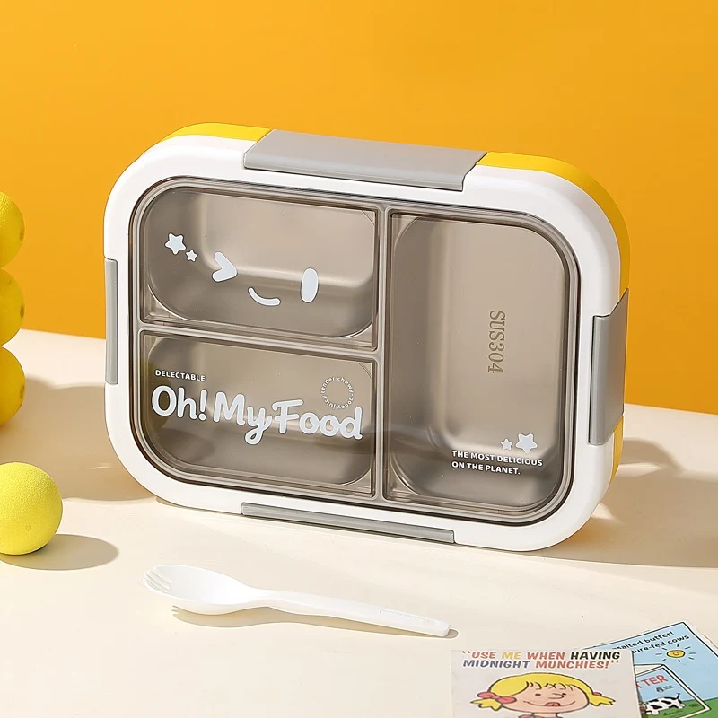 Multi-Compartment Stainless Steel Bento Box