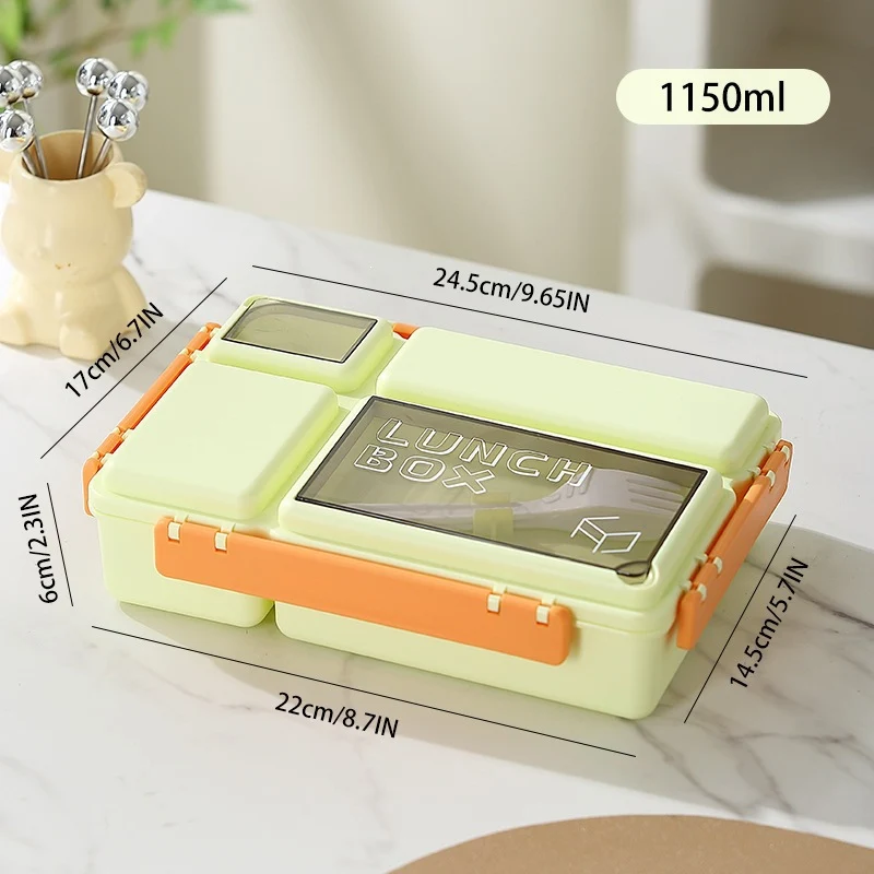 Multi-Compartment Meal Prep Lunch Box with Airtight Seal