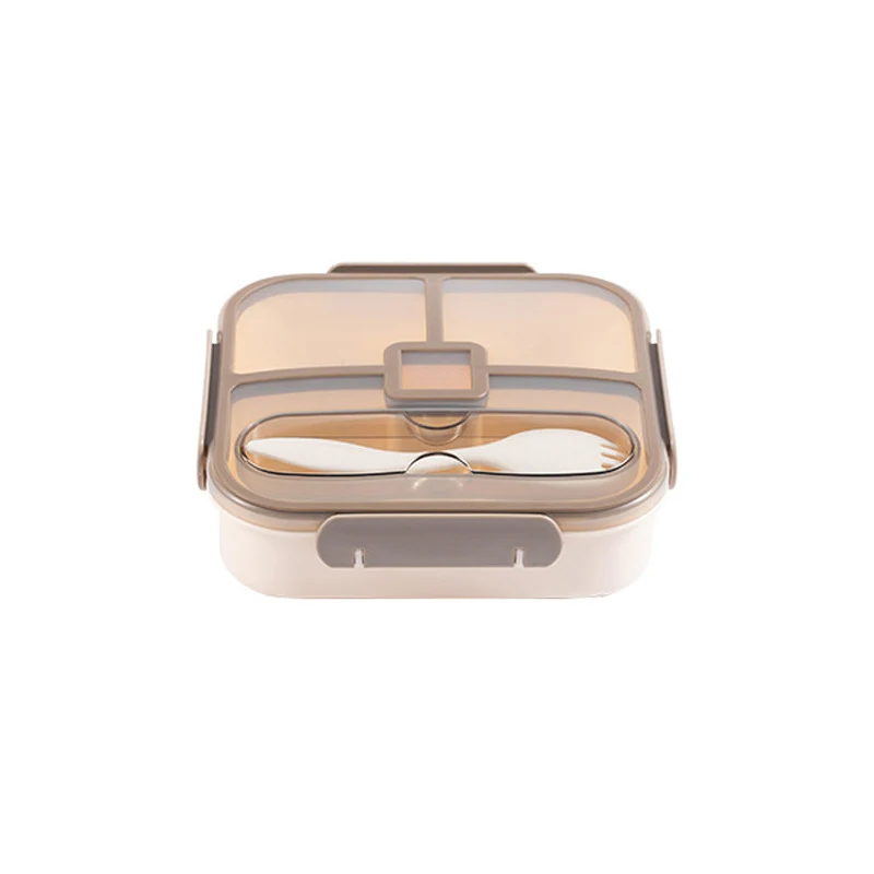Multi-Compartment Insulated Food Container with Utensil Set