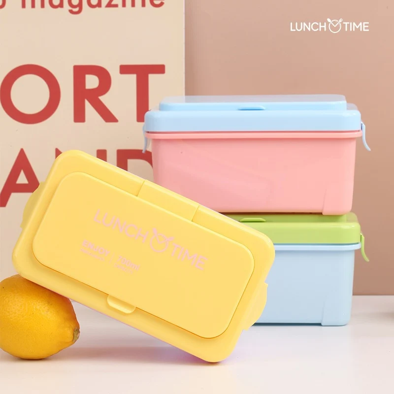 Multi-Compartment Eco-Friendly Lunch Box with Leak-Resistant Design
