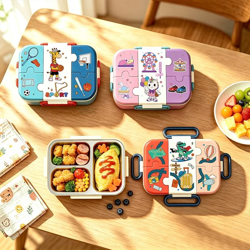 Sport-Themed Multi-Compartment Lunch Box
