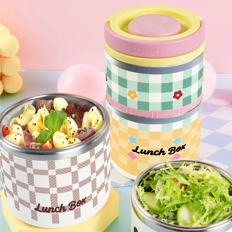 Multi-Tiered Thermal Food Storage Container