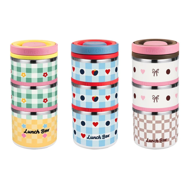 Multi-Tiered Thermal Food Storage Container