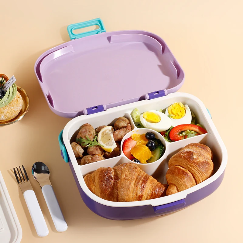 Insulated Lunch Box with Utensil Set
