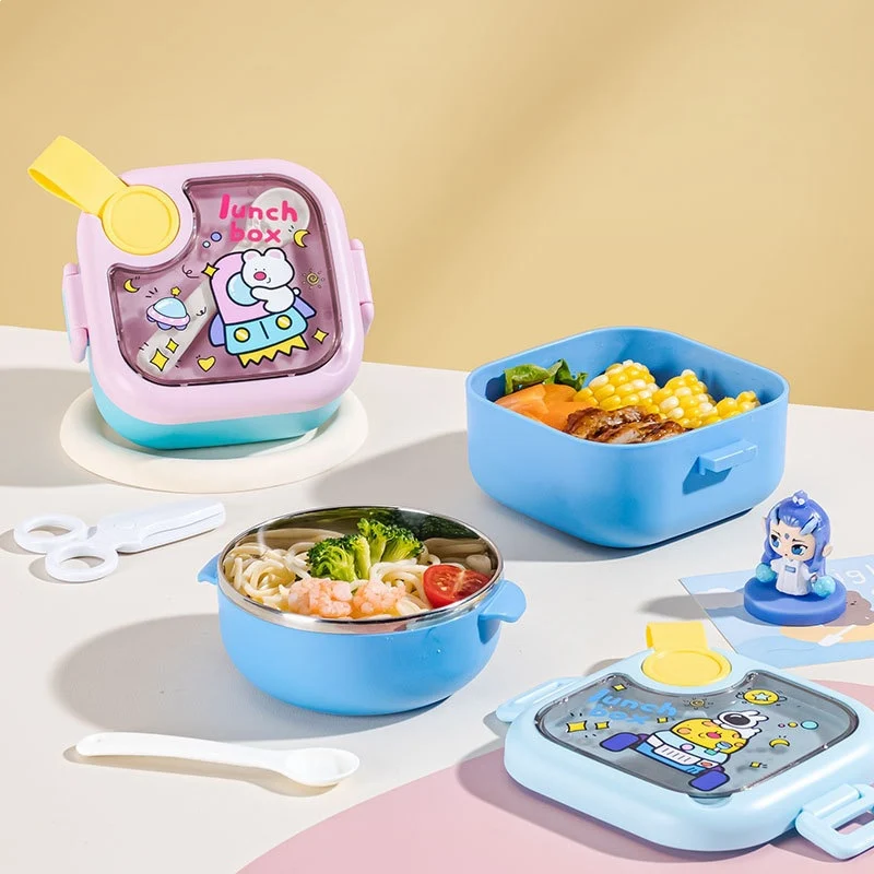 Fun-Themed Multi-Compartment Lunch Box