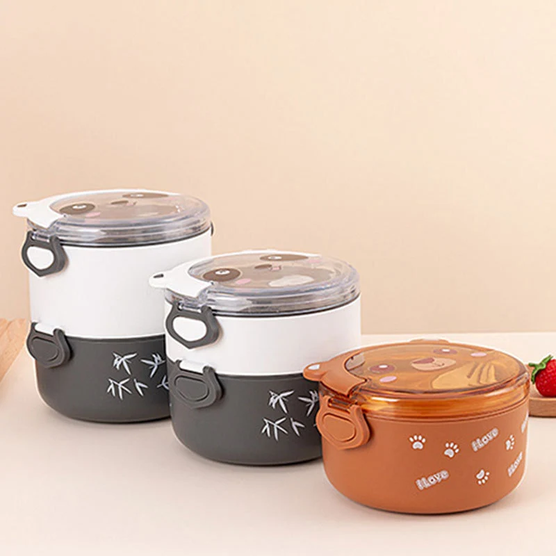 Cute Panda-Themed Food Storage Container