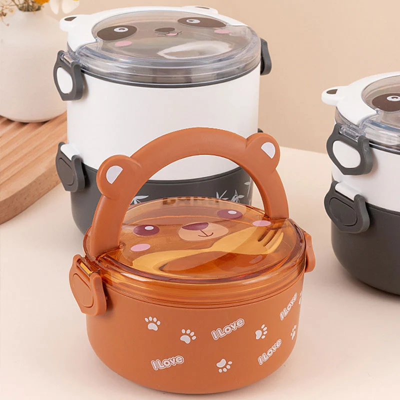 Cute Panda-Themed Food Storage Container