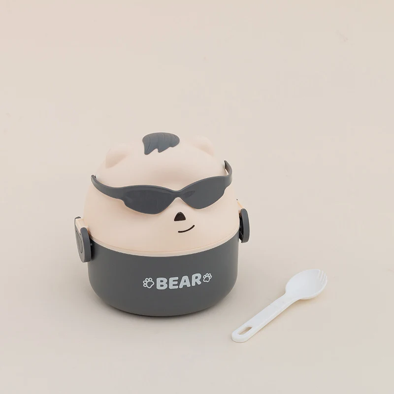 Cute Bear-Themed Portable Snack Container