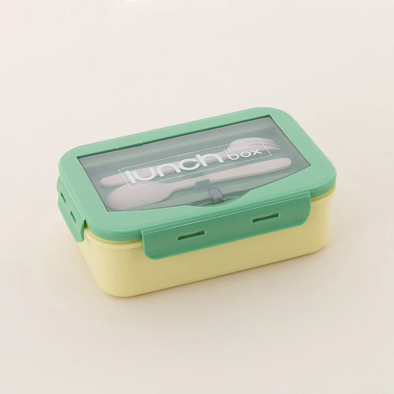 BPA-Free Lunch Box with Cutlery Set