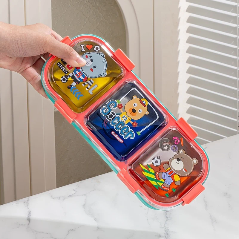 Animal-Themed Multi-Compartment Bento Lunch Box
