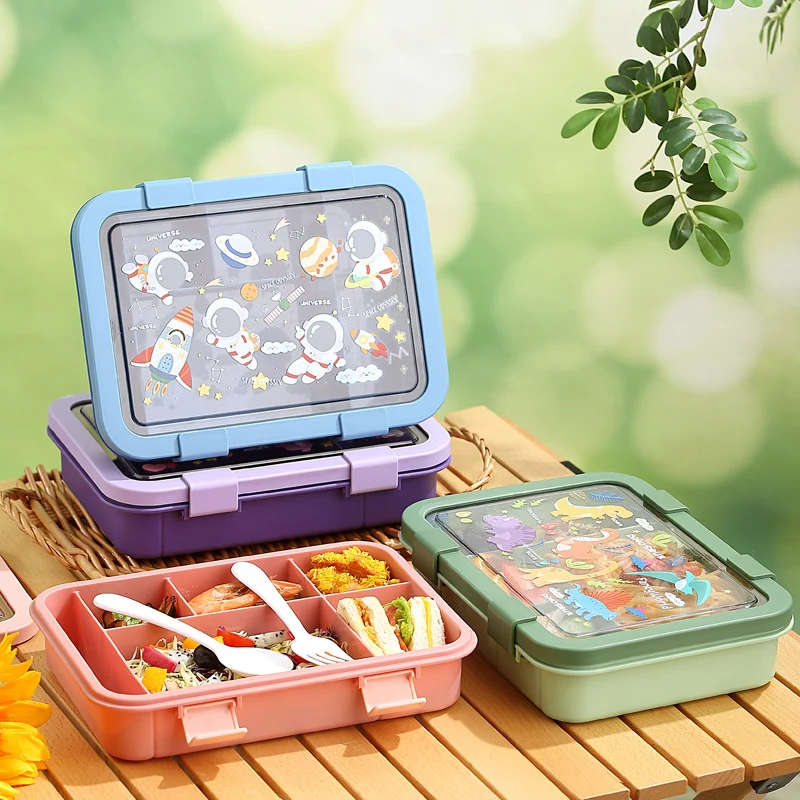 Unicorn-Themed Multi-Compartment Lunch Box