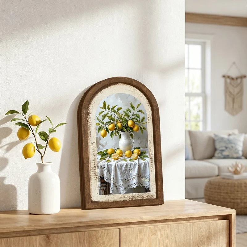 Wall decoration with lemon pattern Stornfield