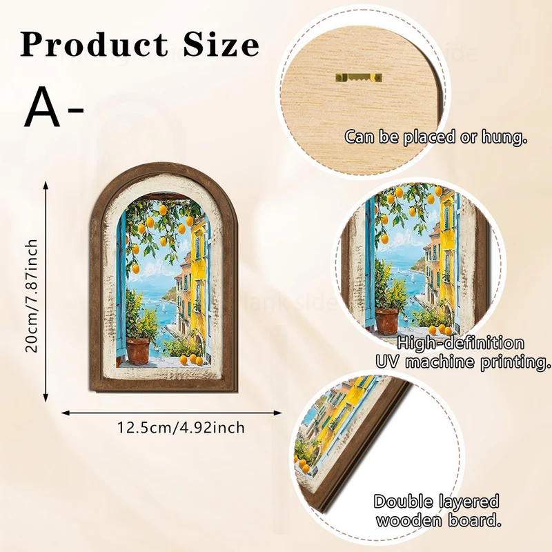Wall decoration with lemon pattern Stornfield