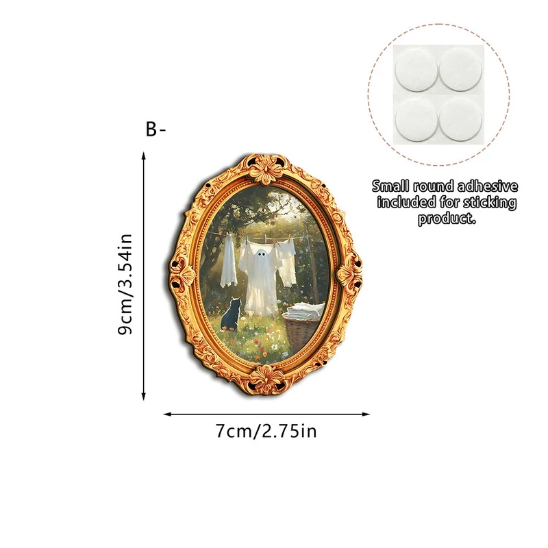 Wall art with creative ghost motif Stornfield