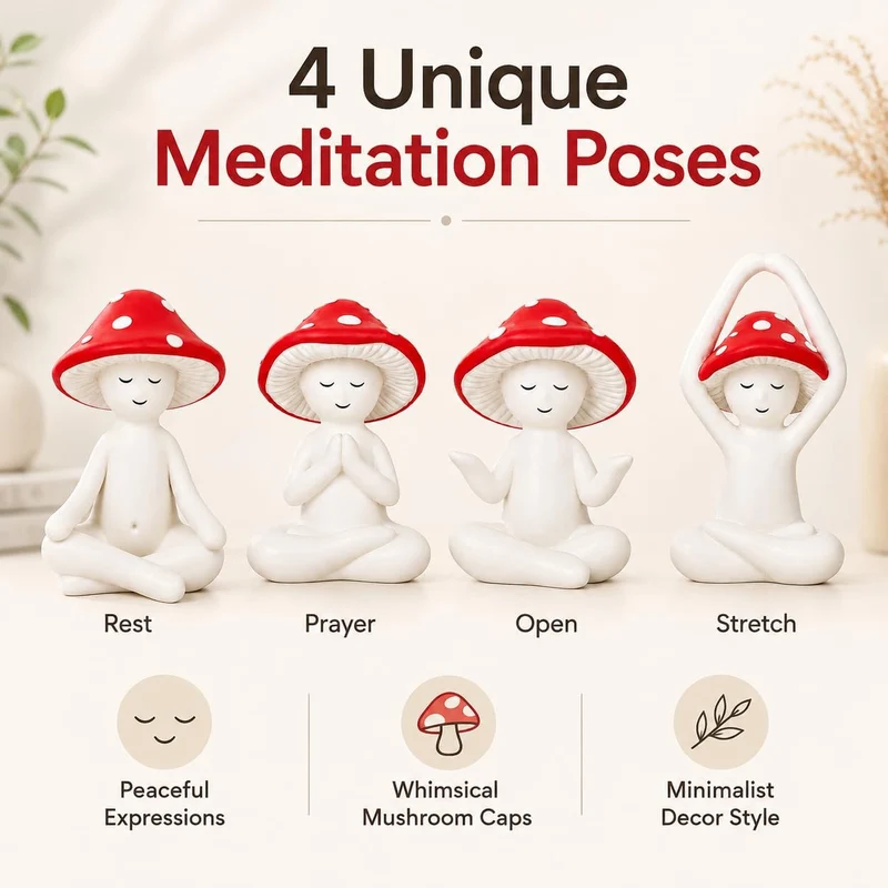 Playful Zen Garden Decor Figure Set Stornfield