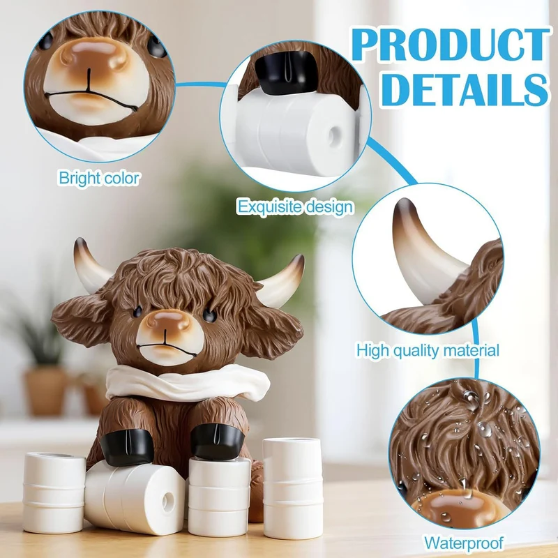 Funny Highland Cattle Decorative Figure Stornfield
