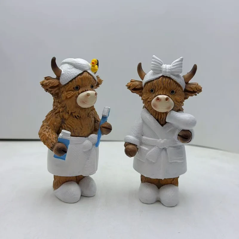Funny Highland Cattle Bathroom Figure Stornfield